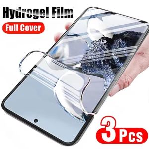 3Pcs Hydrogel Film For OPPO Reno 3 4 5 6 Plus 7 Pro 8 8T 9 10 5G Screen Protectors Not Glass