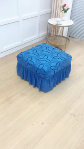 Ottoman Cover Rectangle/Square Footstool Cover Stretchable Sofa Stool Cover