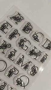 Clear Stamp Set Zh-Cs102 Alphabet - Art Bar