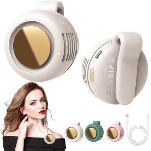 Portable Silent Mini Bladeless Electric FanSmall fan Clip on Shirt Waist Mini Bladeless Fan Adjustable 3-Speed For Outdoor NEW