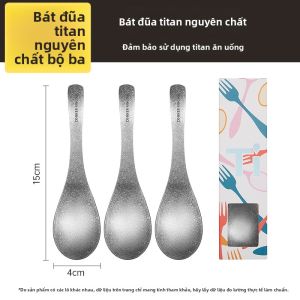 Cooker King | Thìa Tây Cá Nhân Cho Trẻ Em Hình Hoa Băng Titanium Thuần Khiết