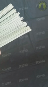 SEMPATI Ruji Fiber Jeruji Fiber Putih 15 Mm Mili Batang Stik Jeruji Sangkar Kandang Burung RJPTH15