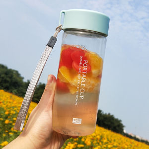 Convenient 100 Portable Cup Frosted Tea Brewing Cup Household Minimalist Drop-Resistant Student Good-looking Plastic Sports Bottle