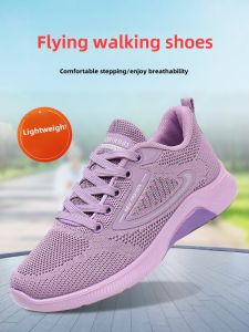 Mom Sports Shoes Elderly Walking Shoes Soft Bottom Non Slip Flats Casual Shoes Old Beijing Cloth Shoes for Middle-Aged and Elderly Women Spring & Fall