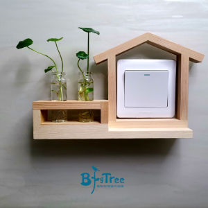 Canh Tác Nước Sáng Tạo Công Tắc Gỗ Chắc Chắn Vỏ Bảo Vệ Văn Phòng Tường Phòng Khách Khung Trang Trí Đơn Giản Nhãn Dán Công Tắc Sang Trọng