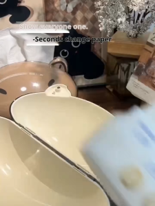 กล่องใส่กระดาษเช็ดมือรูปสัตว์พร้อมแม่เหล็กสร้างสรรค์ กล่องใส่กระดาษเช็ดมืออเนกประสงค์ความจุขนาดใหญ่สำหรับห้องนั่งเล่น