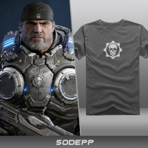 Gears of War Series Xbox Cotton round Neck Short Sleeve T-Shirt Gaming Casual Loose Fit Summer Youth Popular Daily Wear