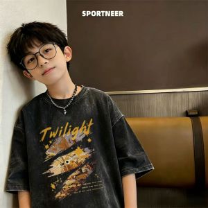 Dye Short Sleeve Cotton T-Shirt
