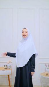 Jilbab Khimar Hijab Dhefira Acrilyc Bergo Jumbo Kerudung Syari Jersey Premium