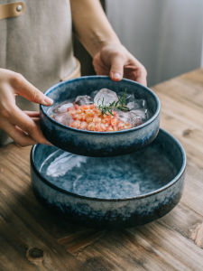 Bát Sứ Sáng Tạo Cốc Tròn Bát Đựng Súp Bát Đựng Cơm Bát Đựng Thức Ăn Bát Đựng Salad Bát Đựng Trái Cây Bát Lớn Thương Mại