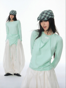 JNXS | Multi-way Wearing Double-layered Long Sleeve Modal T-shirt