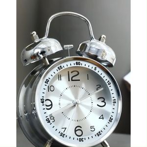 Đồng hồ báo thức cơ học thông minh không gây ồn chuông báo thức to vỏ kim loại chắc chắn Zochico