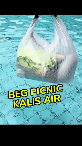 Transparent Waterproof Travel Bag Large Capacity Bag Cosmetic Makeup Storage Bag Pantai Bag Kalis Air Toiletries Case