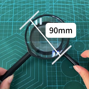 90mm Handheld Magnifier for Children - Plastic Experimental Toy Magnifying Glass High Definition Optical Lenses