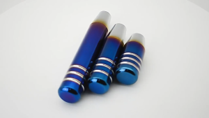 Car Gear Shift Knob NOS Universal Burnt Blue Aluminum Car Gear Shift Knob Shifter Lever Head 8.5CM 13CM 18CM
