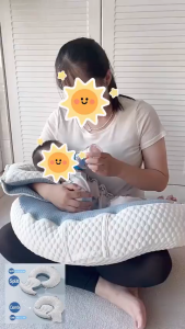 Infant Feeding Pillow 2 in 1 Baby Nursing Cushion Breastfeeding Support Pillow Feeding for Newborns