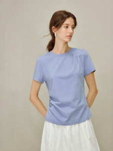 INMAN | Asymmetric Slim Fitted Short Sleeve T-Shirt