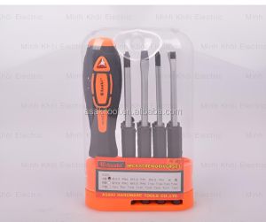 Bộ tô vít Asaki AK-9073 bộ tô vít sửa điện thoại Asaki AK-9073 hộp tua vít bộ tuốc nơ vít sửa đồng hồ 9 chi tiết Asak