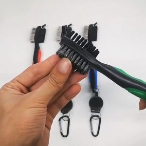 【Local Warehouse】 Golf Club Cleaner Brush and Groove Cleaner Oversized Brush Head and Retractable Spike Super Non-Slip Handle Comfortable Grip Golf Club Cleaner Brush Cleaner Clubs for Cleaner Golf Accessories