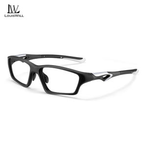 LouisWill Men Women Glasses Non-Prescription Glasses Anti Blue Light Flat TR90 Mirror Eyewear Anti-slip Photochromic Outdoor Travel Sports Men Trendy Glasses