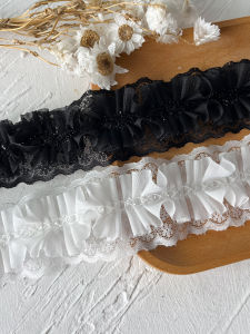 Double Layer Lace Trim Handmade DIY Materials Skirt Hem Umbrella Trim Doll Clothes Decorations Lolita Style Home Sewing Accessories