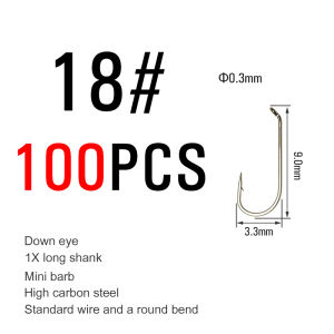 50/100 Chiếc Móc Câu Ruồi Cán Dài Bằng Thép Carbon Cao Có Ngạnh Dùng Cho Câu Ruồi Khô Ướt Nhím Tôm Caddis Ấu Trùng Streamer Buộc Ruồi.