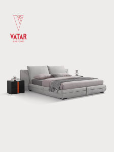 VATAR | Italian Modern Simple Real Leather Bed
