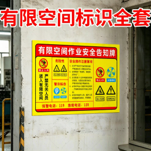 RUIKELAIXIANG | Warning Sign For Confined Space Caution Oxygen Deficiency