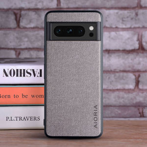 Case for Google Pixel 8 Pro Textile Leather Fashion Soft TPU Hard PC 3 In1 Material for Pixel 8 Pro Case Funda Coqua