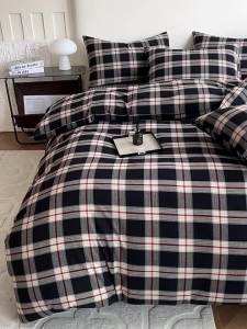 Kiss Dear | Retro Style Pure Cotton Washed Four-Piece Bedding Set
