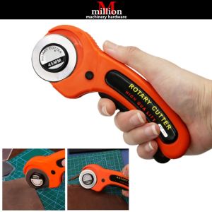 Leathercraft 45mm Rotary Cutter Leather Cutting Tool Leather Craft Fabric Circular Blade Knife DIY Pisau Kain