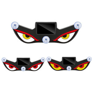 Demon Eye Solar LED Car Warning Strobe Light Suction Cup Mount Type-C Rechargeable [Winnereco World]