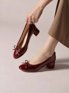 Reemoor | Comfortable Ballet Soft Soled Flats Patent Leather