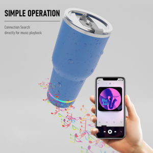 Speaker Cup Music Cup Speaker Water Bottle Speaker Thermos Bottle Smart LED Music Speaker Tumbler