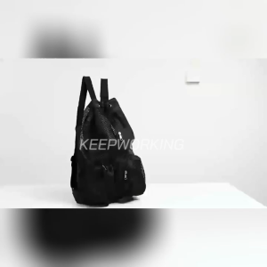 KW Swim Bag with Wet Pocket: Mesh Drawstring Backpack Beach Backpack Swimming Bag