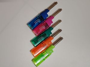 Glictel Windproof Electronic Refillable Lighters Sweden Technology 1Piece Pemetik Api Tahan Angin 防风打火机