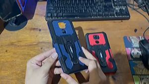 Casing HP Untuk XIAOMI REDMI 5A Soft Case Belt Clip Case Armor Kick Standing Hard Case I Crystal