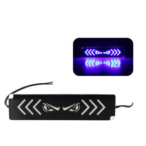 KEVANLY | 2pcs 12V Car Demon Eye LED Side Marker Light Motorcycle LED Taillight Safety Warning Light Self-Adhesive Strobe Indicator Light