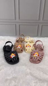 2009-A1 IMPORT Sandal Anak Cewek Sandal Balet Karet Anak Perempuan Karakter Barbie Ukuran 24-29