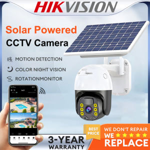 Hikvision Outdoor Solar CCTV Camera Wifi Connect 360 Waterproof Alarm Surveillance With Audio and Speaker Infrared Night Vision HD 1080 CCTV Camera Comes With Solar Charging Panel Built-in battery
