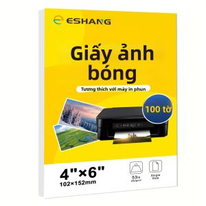Giấy Ảnh Bóng 20/100 Tờ Dành Cho Máy In Phun Màu Sắc Tươi Sáng Kích Thước 3R/4R/5R/A4 Thích Hợp Cho Nhiếp Ảnh Lễ Hội Gia Đình