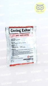 Kicau Mart Obat Ayam Cacing Exitor Obat Ayam Cacingan Kurus Tidak Nafsu Makan Pil Kapsul Exitor Medion CXTOR