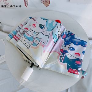 Sanrio Anime Automatic Sun Umbrella Sun Umbrella Sun Umbrella Foldable Vinyl Sun Protective UV Protection Automobiles Curtain Cloth