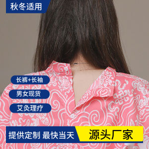 Bộ Đồ Xông Hơi Bằng Vải Cotton Lanh Dùng Một Lần Có Khóa Kéo Phía Trước Và Phía Sau Đồ Dùng Chăm Sóc Da Bằng Sợi Tre