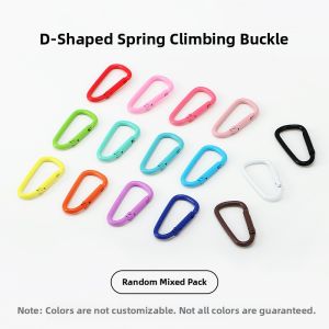 Outdoor Climbing Alloy Key Ring Macaron Color Baked Paint Quick Hang Hook Gourd Shaped Keychain Creative Gift Metal Material