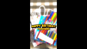A5 Happy Birthday Paper Bag With Handle Goodies Bag Birthday Party Gift Pack Paper bag Door gift Murah 礼物袋 Paper Bag Birthday Kids Birthday Goodies Bag Kids Goodie Bags For Birthday Party Bag For Kids Paper Bag For Gift Birthday - Lazada