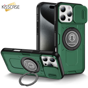 Kisscase Armor Đẩy Cửa Sổ Ống Kính Bảo Hộ vỏ điện thoại Cho Samsung S24 S23 S22 Ultra Plus Với giá đỡ điện thoại xoay chiều Đứng Tpu + PC Bao Gồm Tất Cả Chống-Chống Mùa Thu vỏ lưng chống sốc Cho Samsung A15 A14