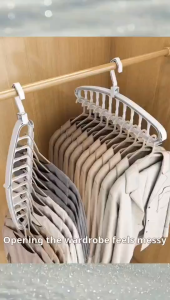 New Clothes Hanger Closet Organizer Space Saving Hanger Multi-port Clothing Rack Plastic Scarf Storage hangers for clothes