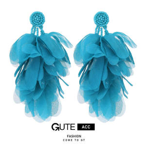 Handmade Tassel Earrings Womens Fashion Exaggerated Drop Earrings Cross-Border Popular  out Jewelry Accessories