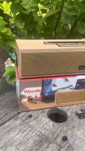 ใหม่  ลำโพงบลูทูธ ดอกลำโพงขนาด 52 MM ลำโพงกล่องไม้ ดีไซร์สวย เสียงดี  เบสหนัก พกพา